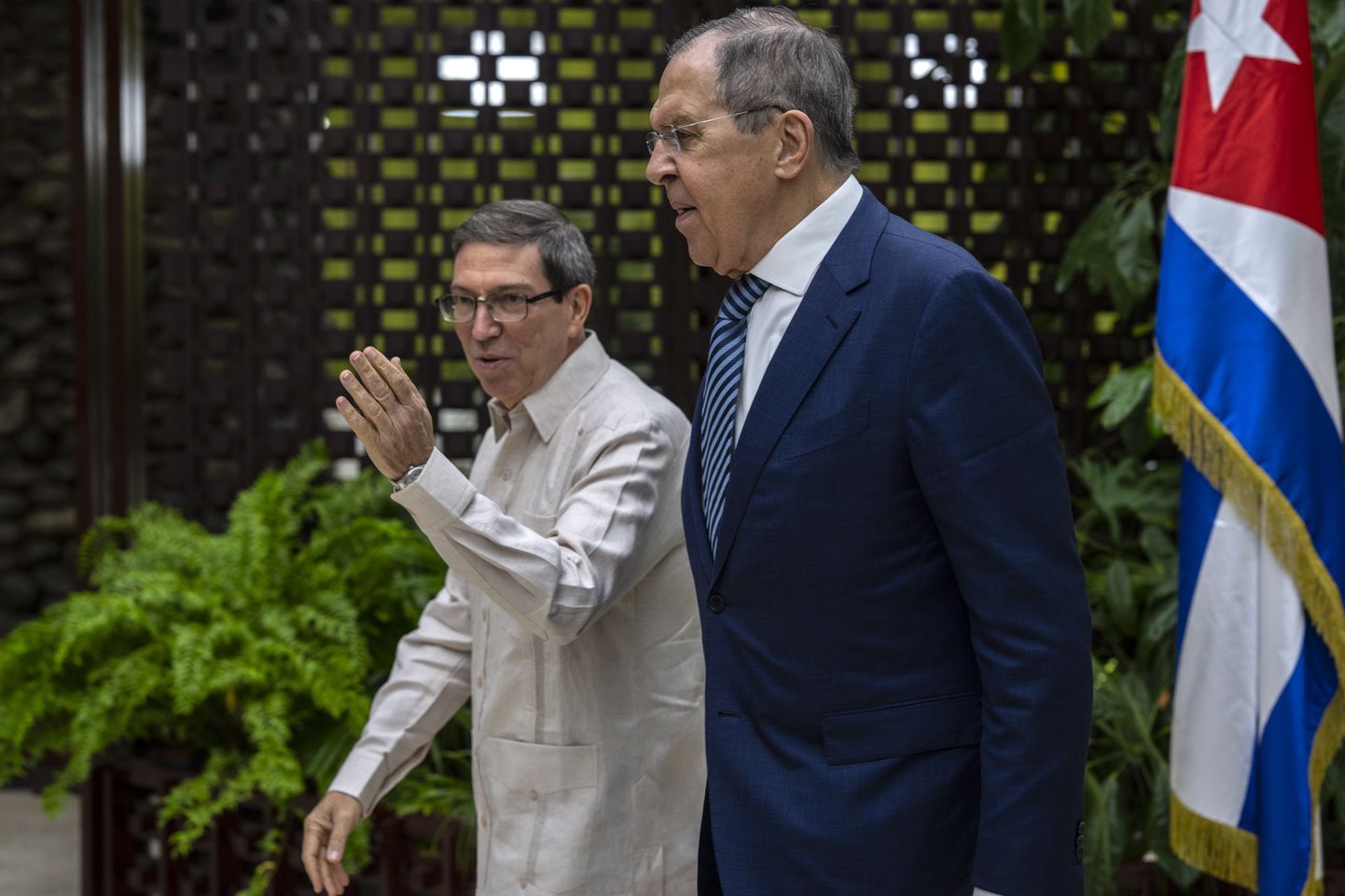 Kuuba välisminister Bruno Rodriguez ja Vene välisminister Sergei Lavrov.