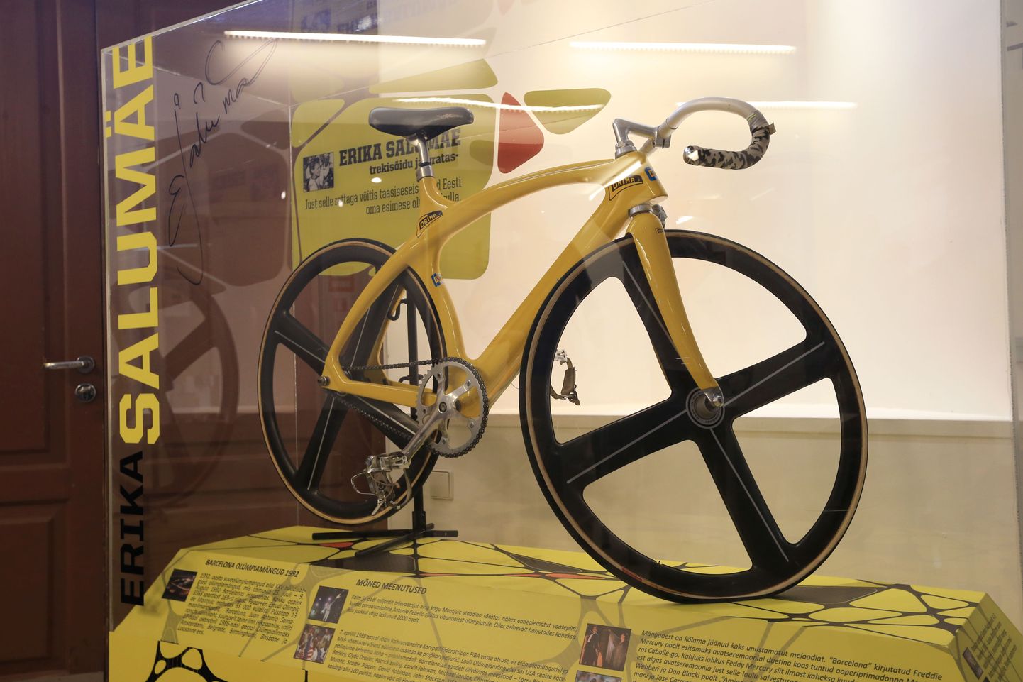 Spordimuuseumis saab näha ka Erika Salumäe ajaloolist jalgratast