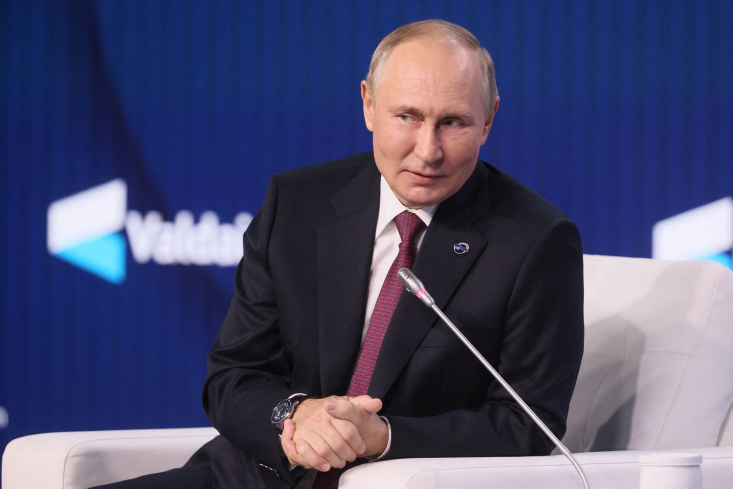 Putins uzstājas Valdaja Diskusiju kluba forumā šī gada oktobrī
