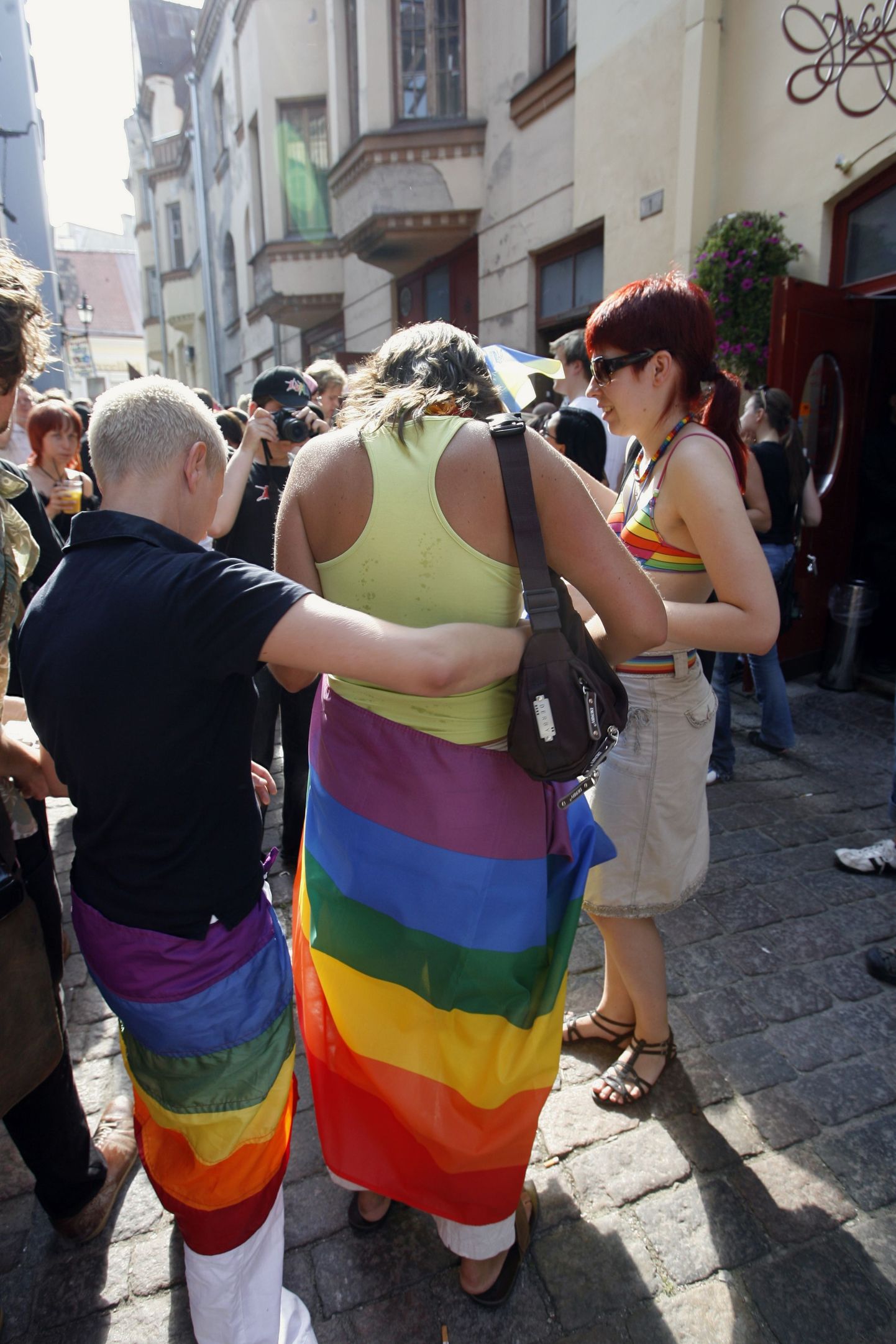 Pilt on tehtud eelmise aasta 11. augustil toimunud homoparaadi ajal.