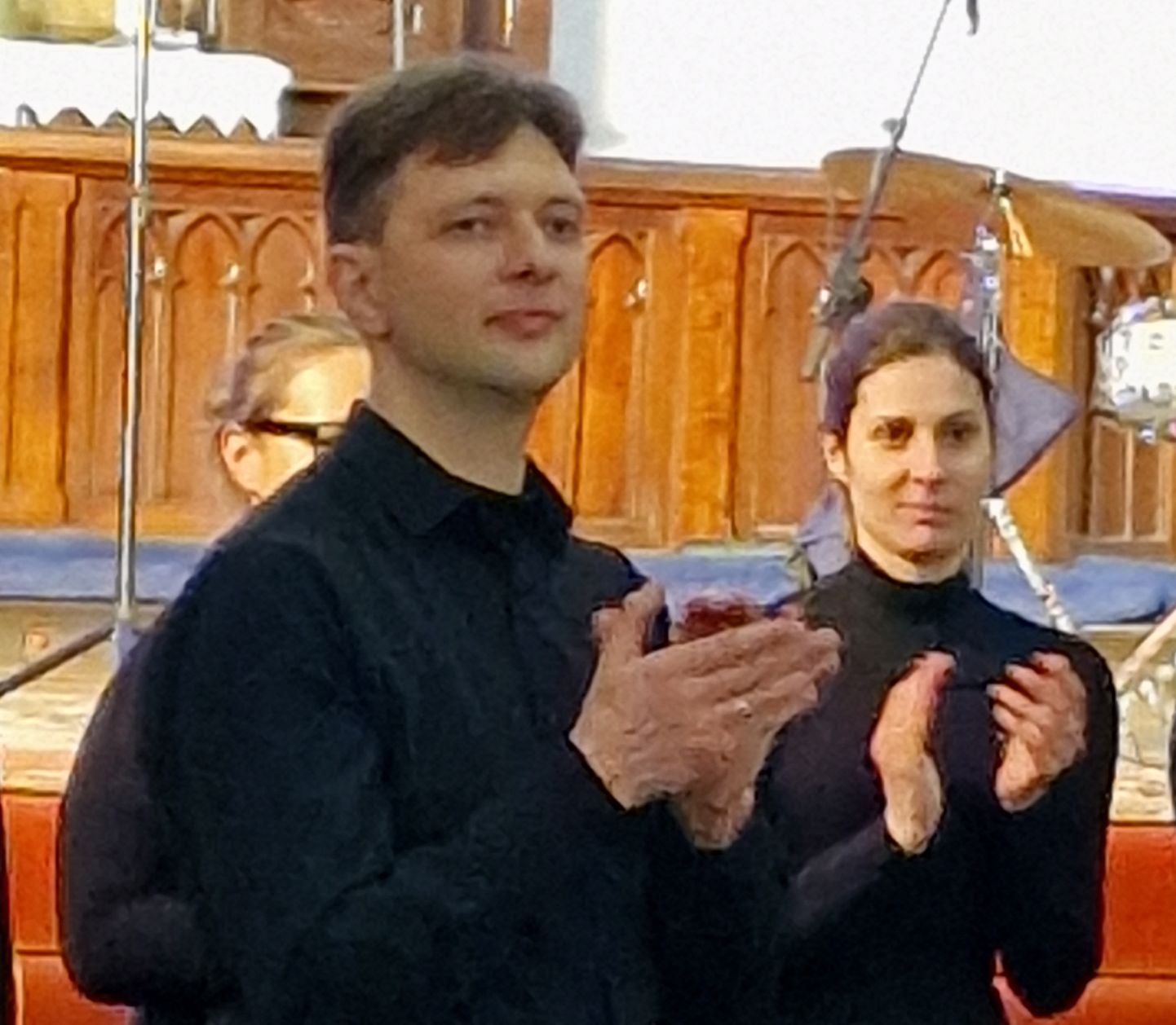Sergei Mironovi ja vokaalansambli Rejoice noorte muusikute sõnul tõi 13. sajandi kirikus esinemine värina hinge.