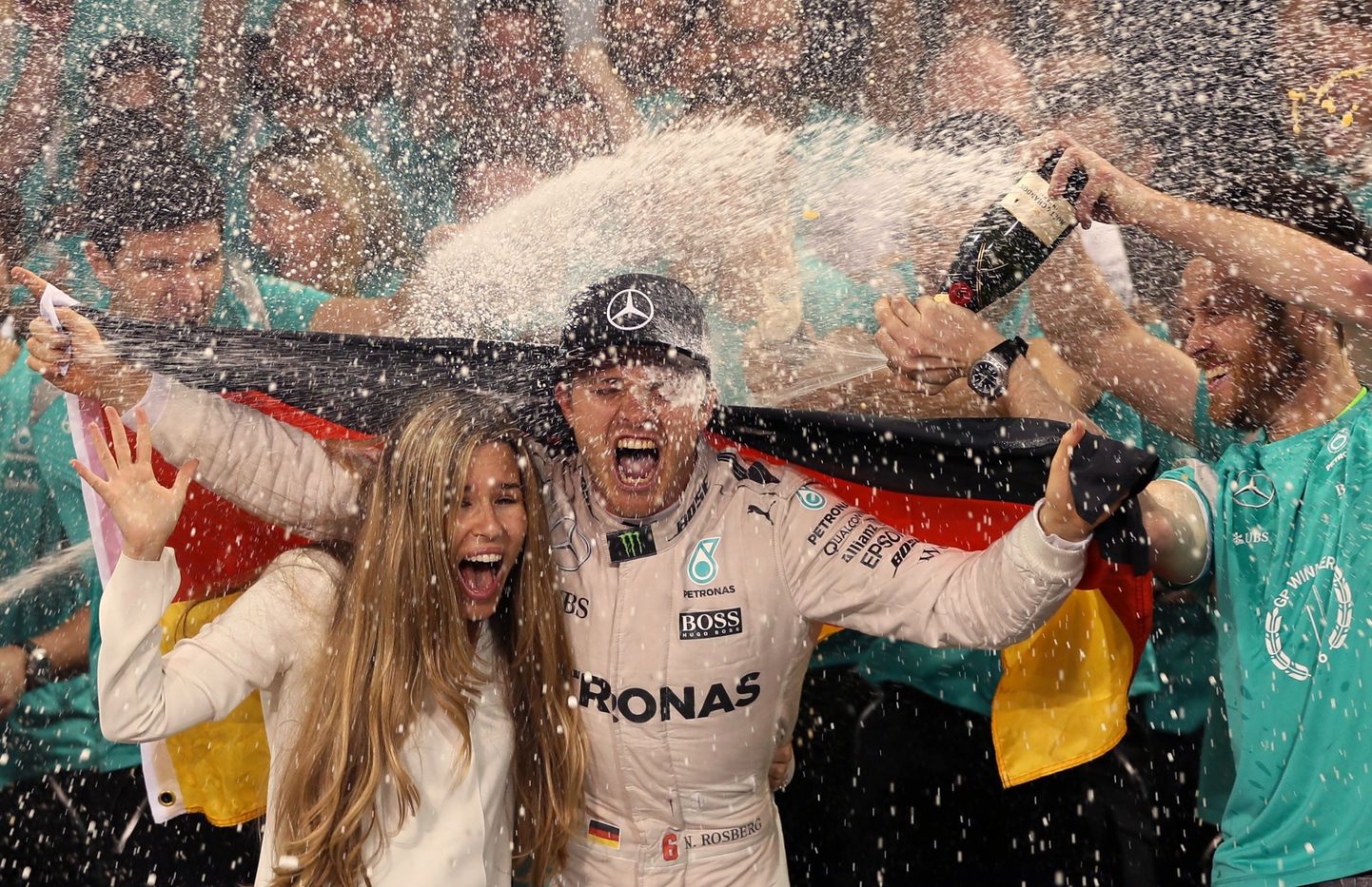 Nico Rosberg koos abikaasa Vivianiga