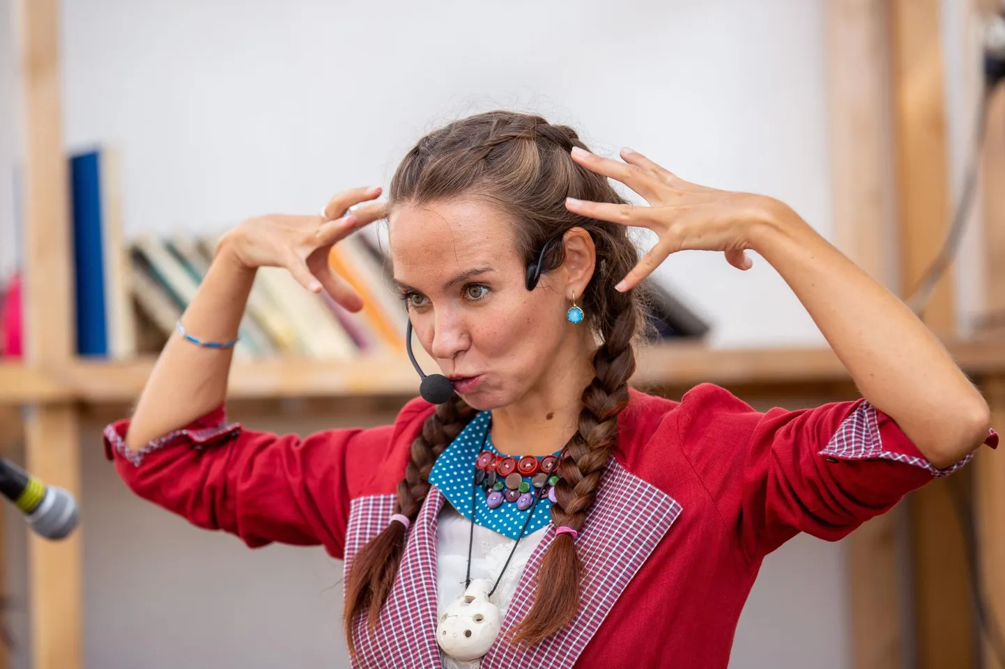 Muinasjutuvestja Polina Tšerkassova.