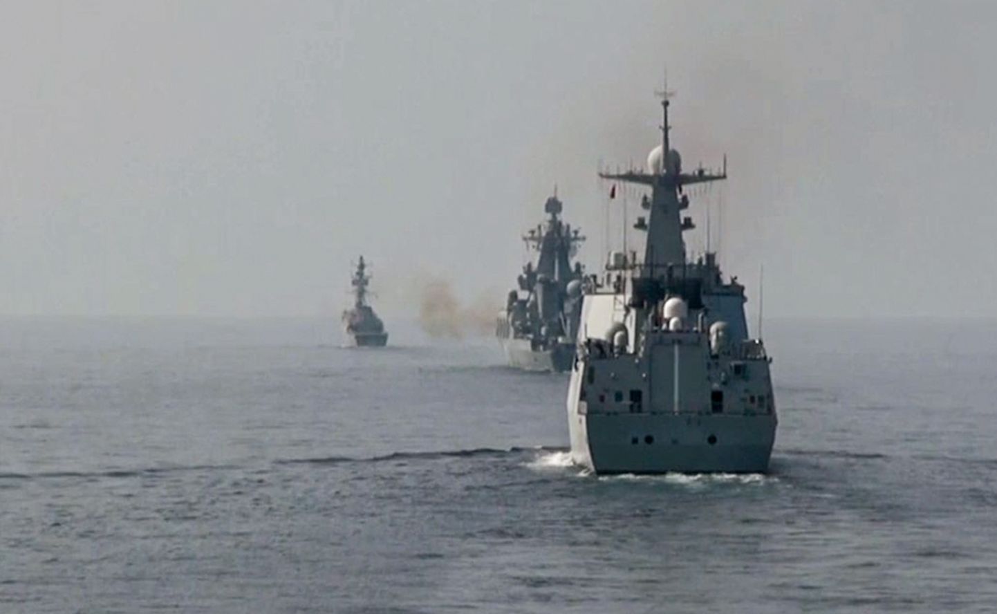Vene sõjalaevad õppustel. Foto on illustreeriv.