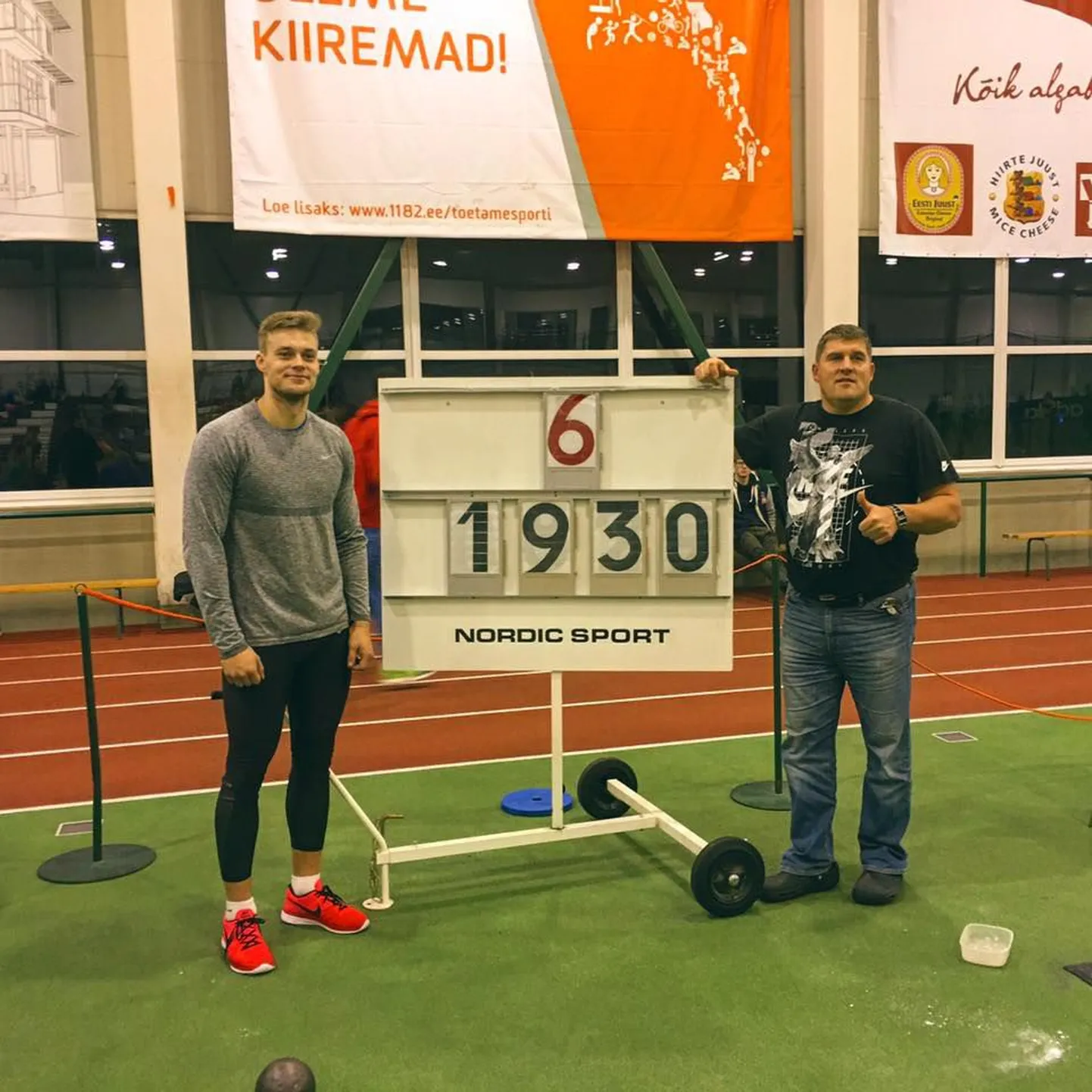 Jander Heil (vasakul) koos oma juhendaja Ants Kiisaga.
