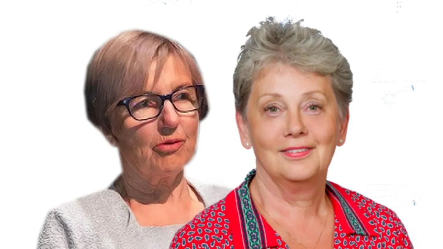 Heidi-Ingrid Maaroos ja Tiiu Aro.