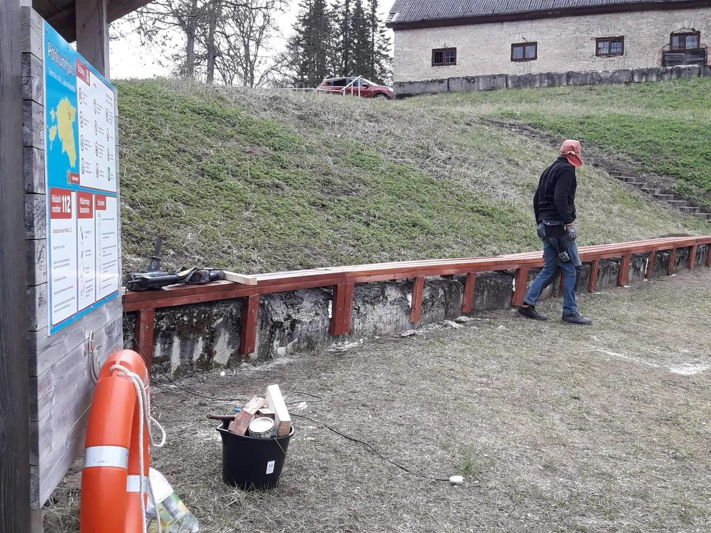 Talgute käigus tehti randa korralik pikk pink.