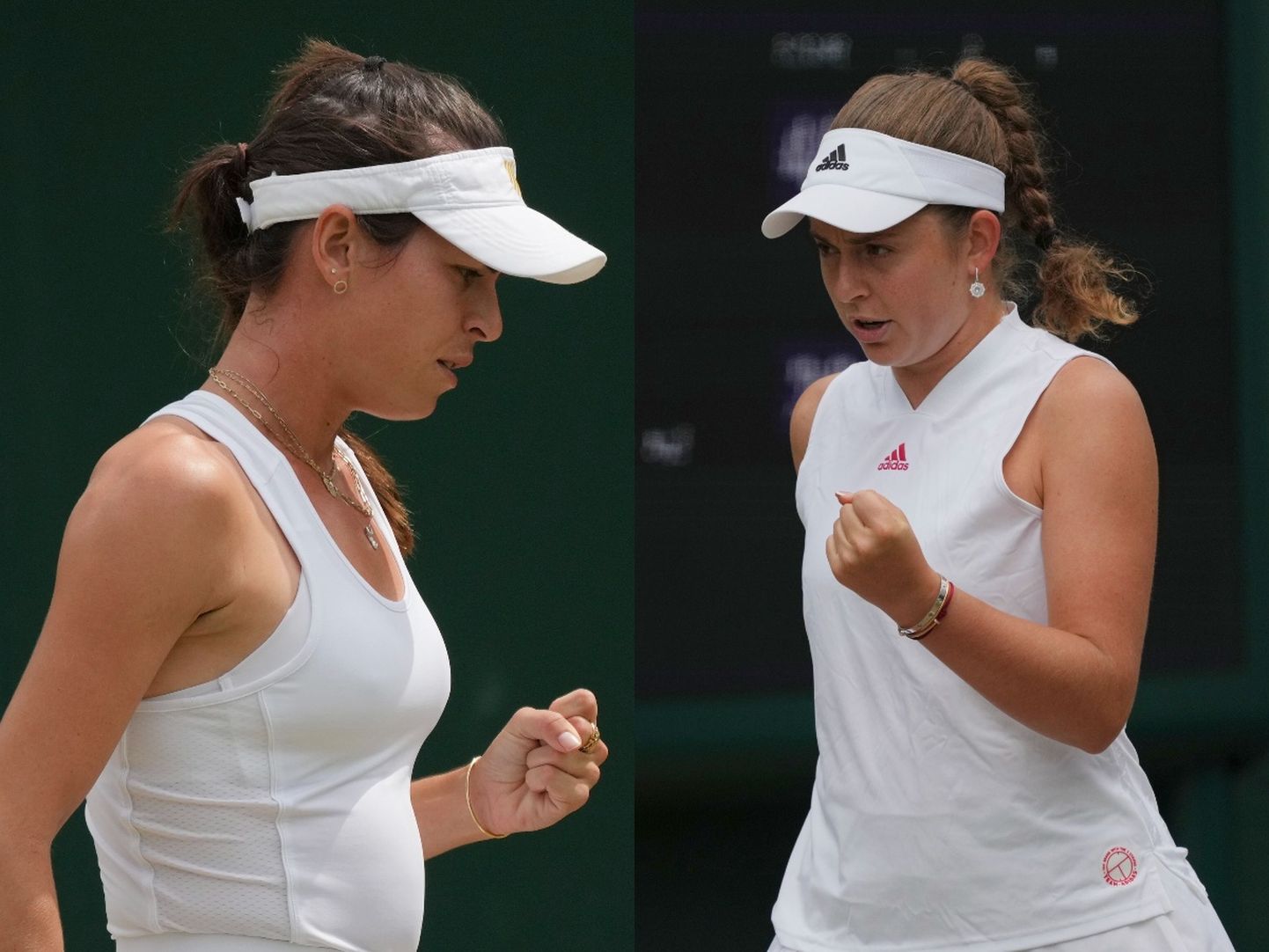 Austraalia tennisti Ajla Tomljanovici  (vasakul) ja Läti tähe Jelena Ostapenko vahel läks Wimbledonis sõnasõjaks.