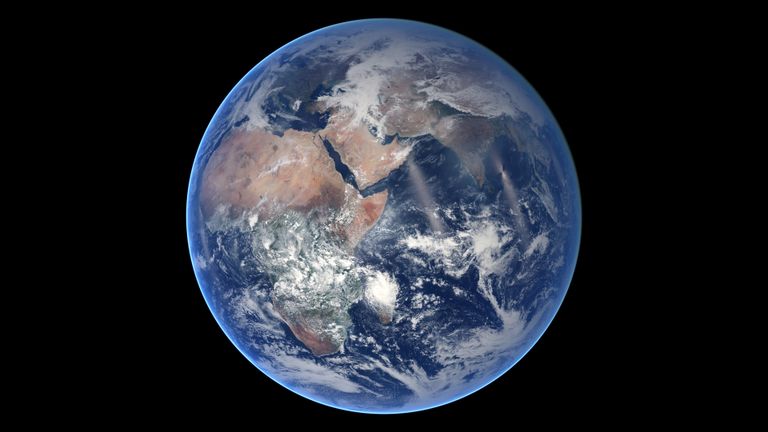 NASA avaldatud foto meie planeedist.