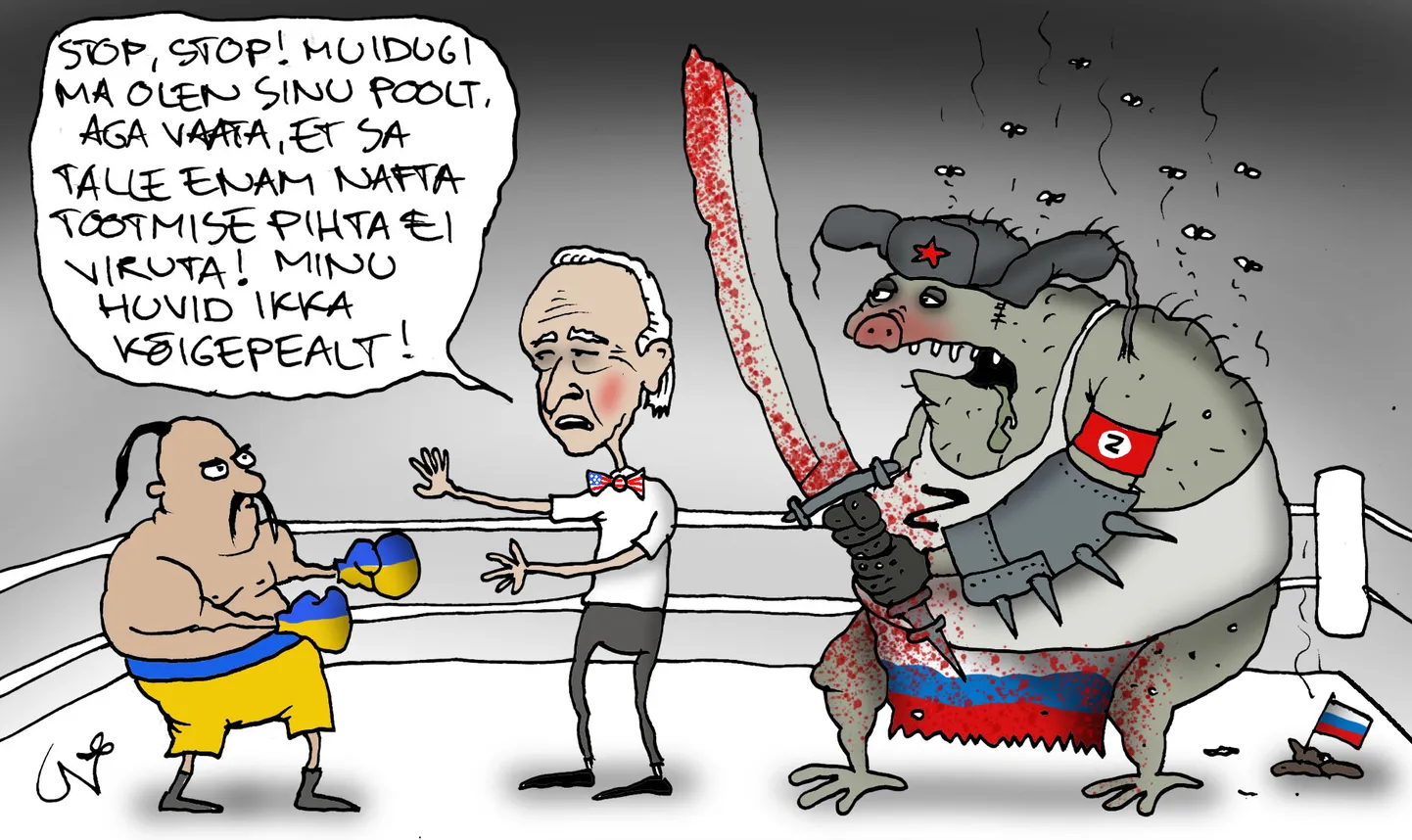 Urmas Nemvalts joonistab.
