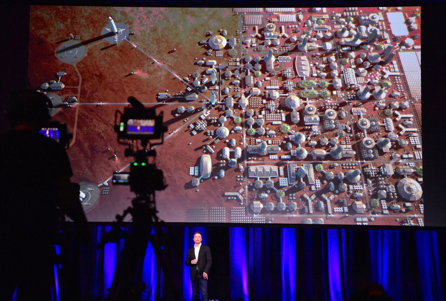 Elon Muski reedel presenteeritud visand Marsi linnast. Rahvusvaheline astronautika konverents.