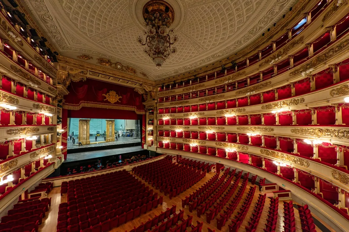 La Scala ooperiteater ehk kohalikus keeles Teatro alla Scala. Üks maailma kuulsamaid teatreid avati 1778. aastal.