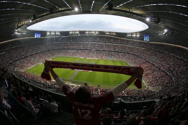 Allianz Arena, домашний стадион мюнхенской "Баварии"