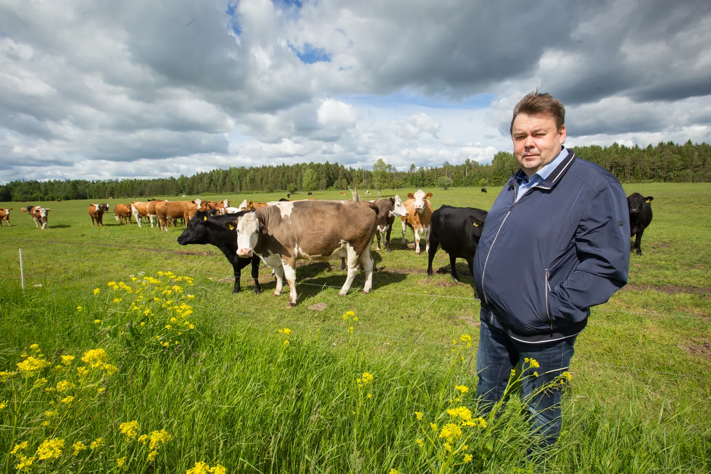 Aasta Põllumees 2019 Indrek Klammer, kes tegeleb igapäevaselt Lääne-Virumaal piima, teravilja, veise- ja sealiha tootmisega.