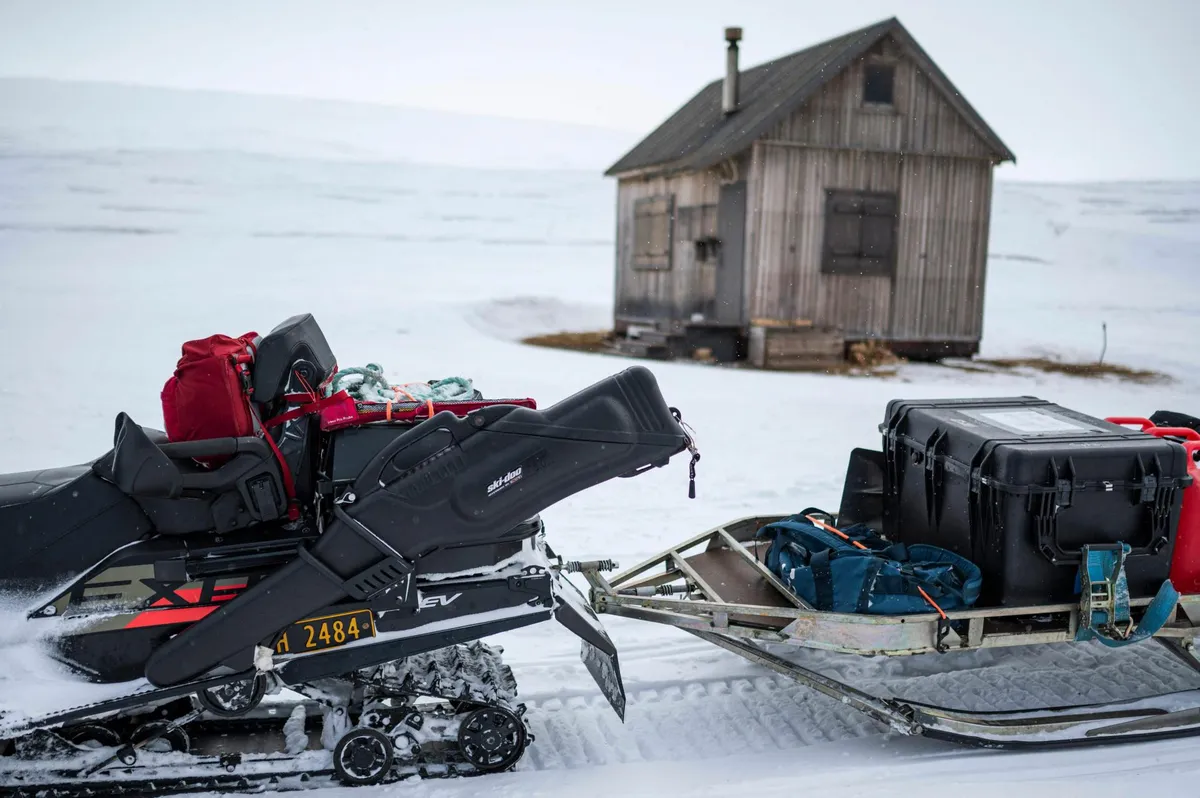 Cottage of a resident of Svalbard, Norway.