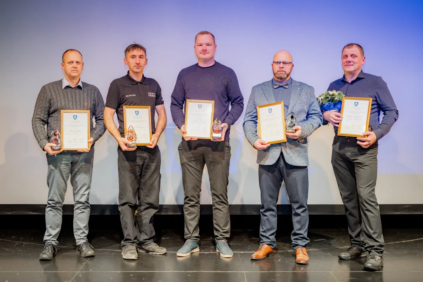 TUBLID VABATAHTLIKUD: Aavo Lonks, Urmas Kindel, Enri Tiitson, Marek Lopp ja Urmas Laaneväli.