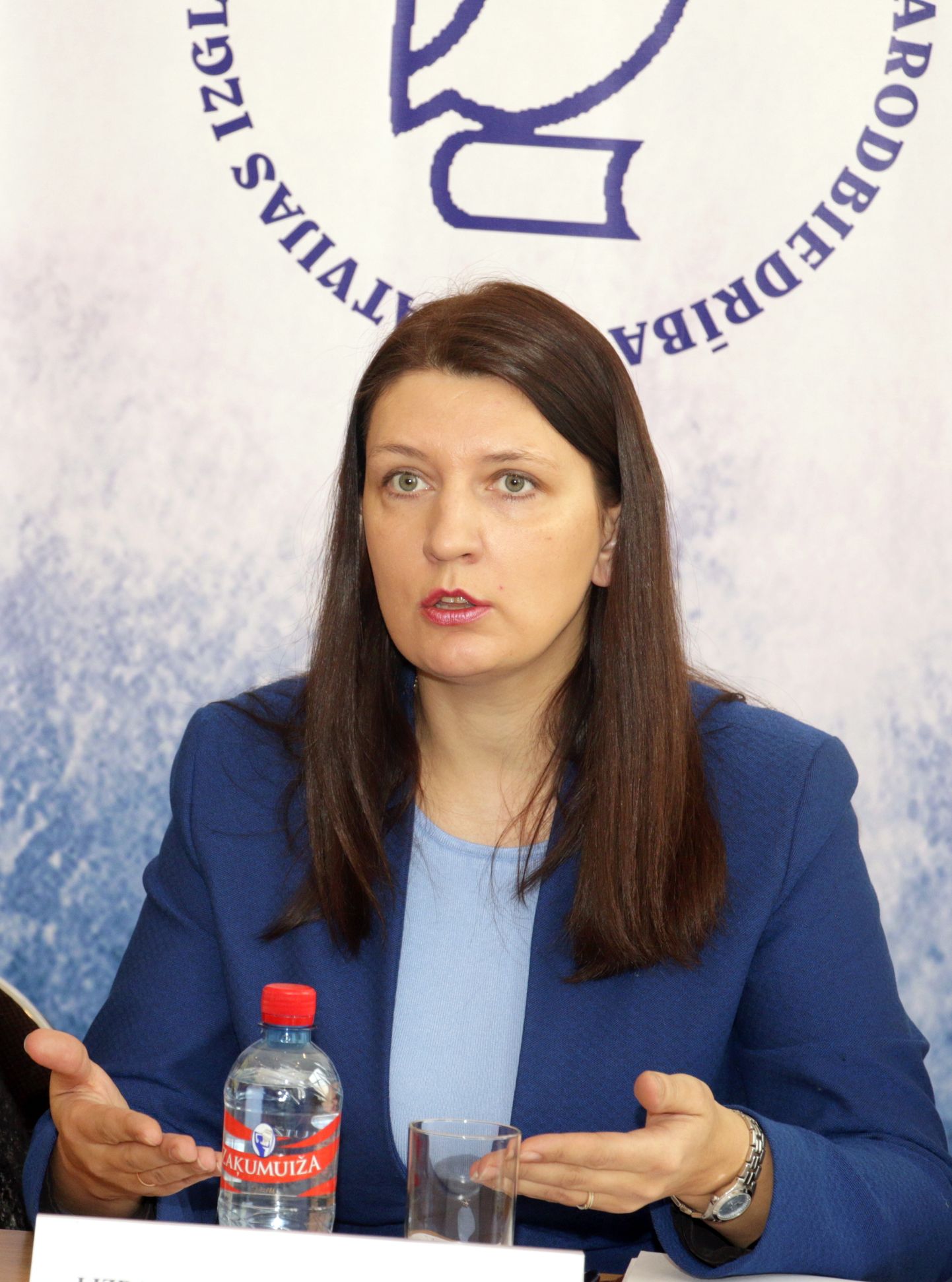 Latvijas Izglītības un zinātnes darbinieku arodbiedrības priekšsēdētāja Inga Vanaga