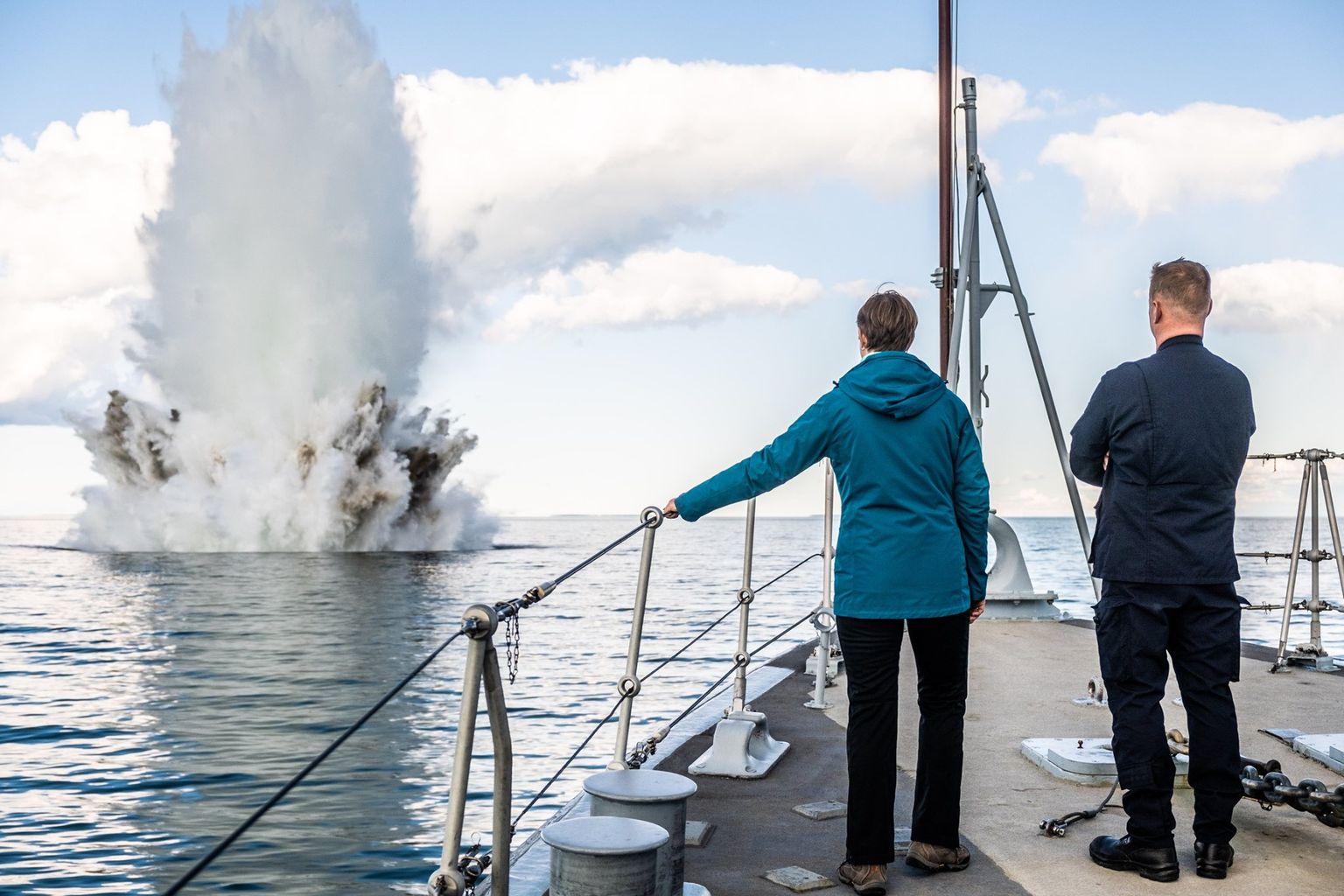 President Kersti Kaljulaid külaskäigul Saaremaal.