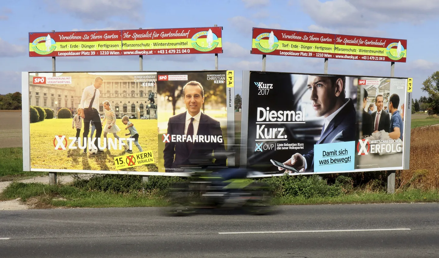 Valimisplakatid Viinis.