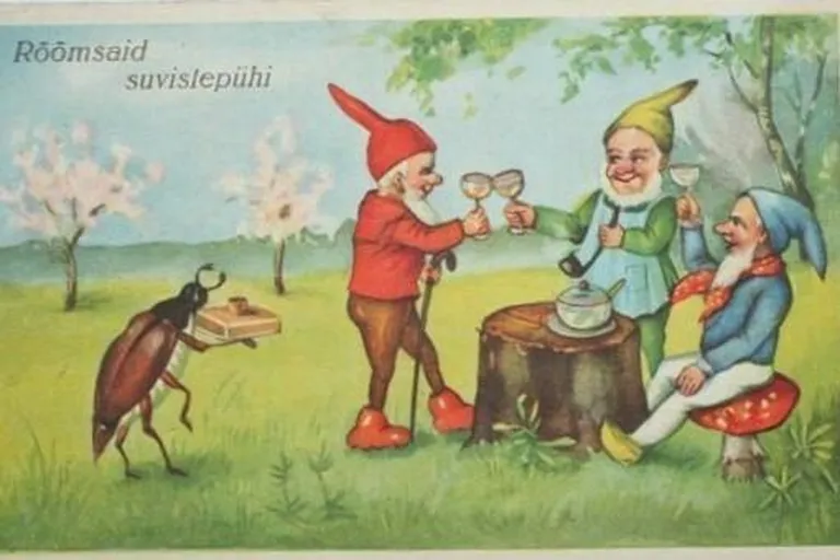 Suvistepühade postkaart.