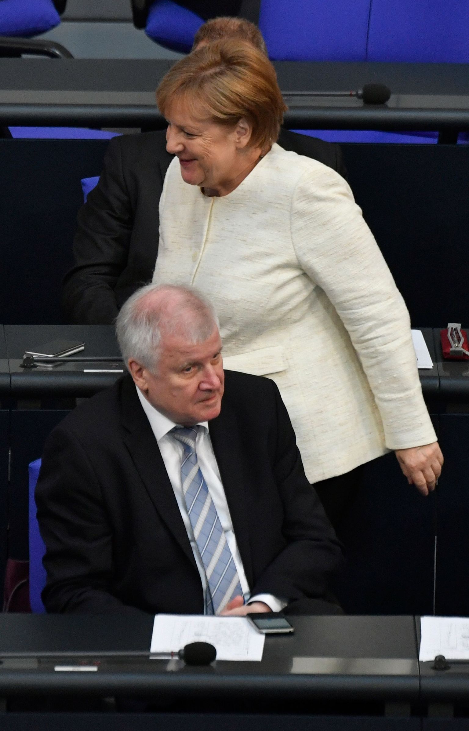 Merkel ja Seehofer.