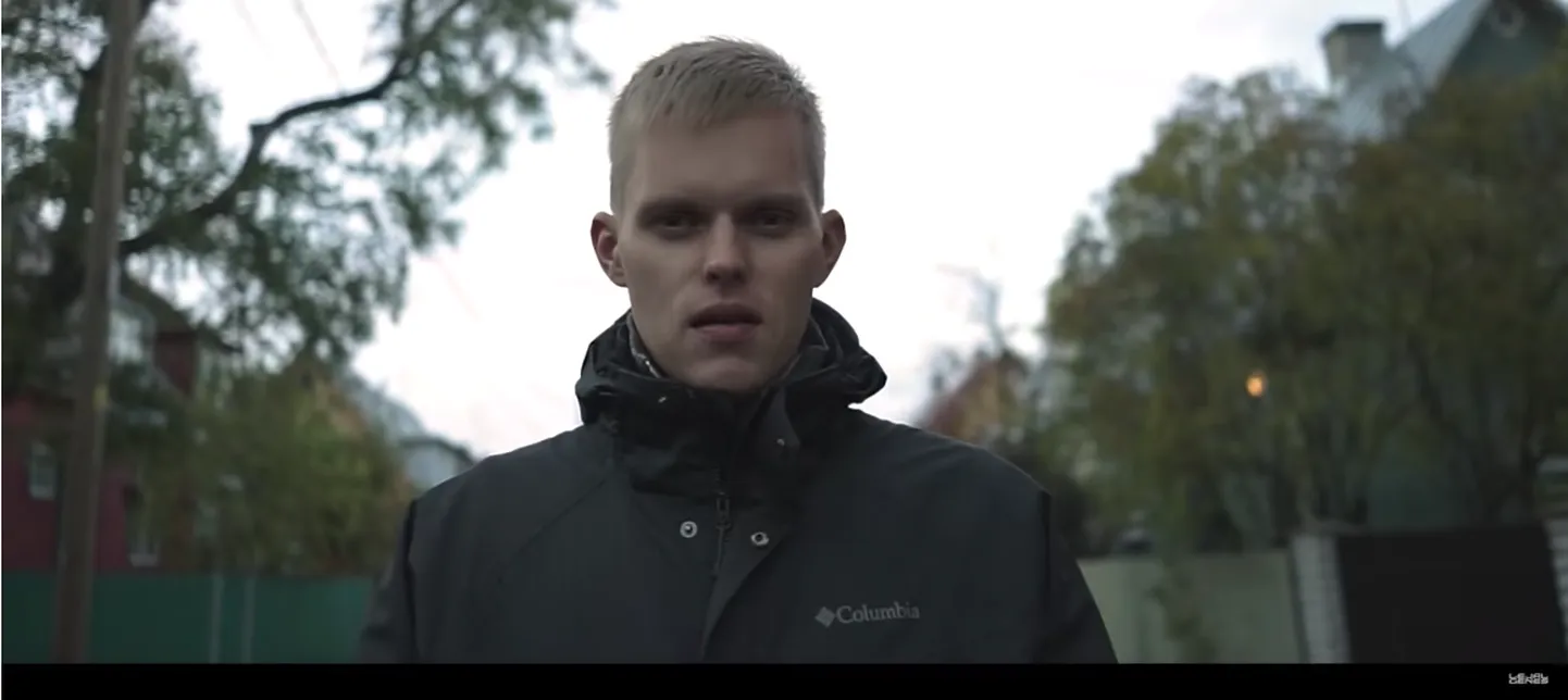 Kuvatõmmis muusikavideost: kaadris Ott Tänak.