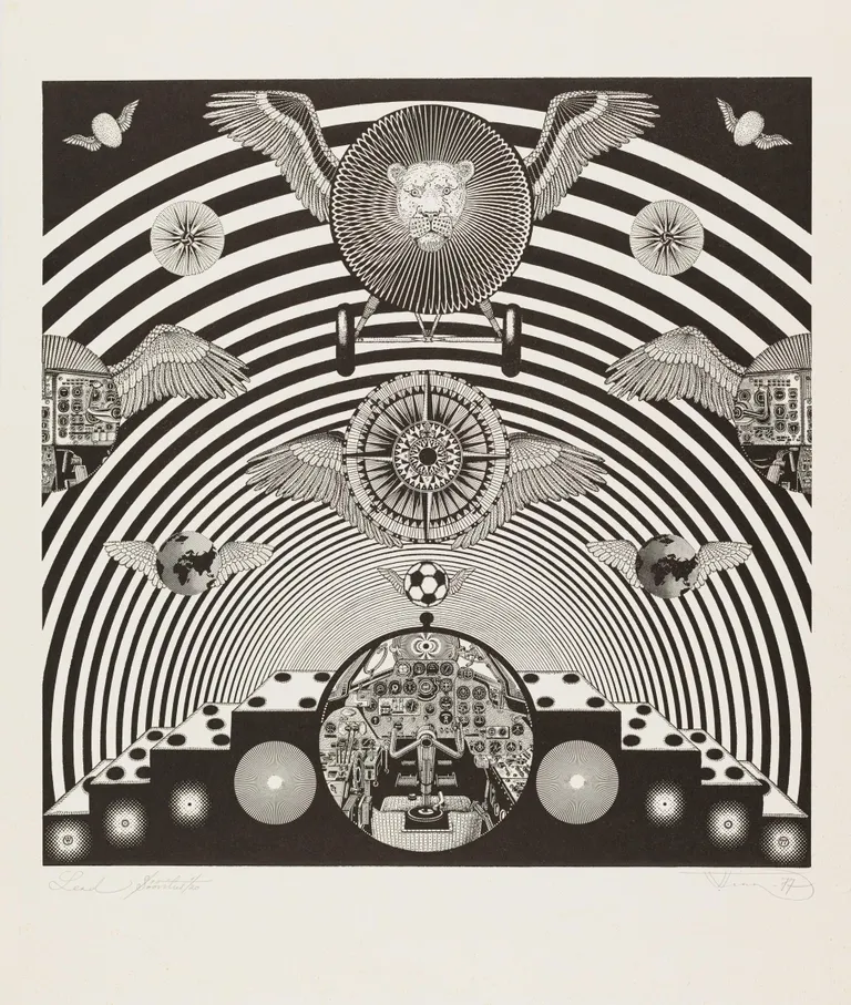 Vello Vinn, «Lend», 1977, söövitus.
