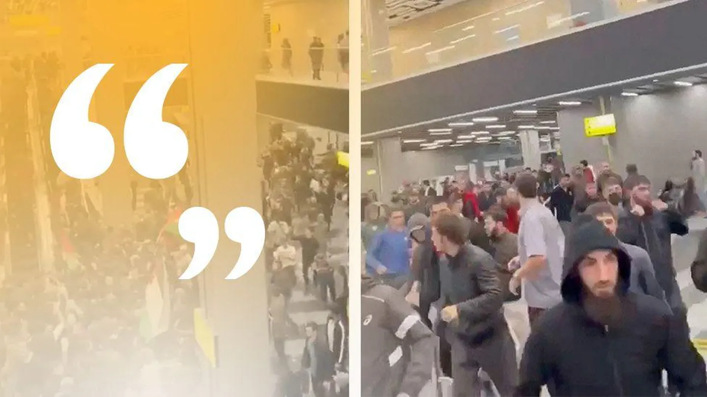 Толпа людей прорвалась в аэропорт Дагестана в поисках «беженцев из Израиля»