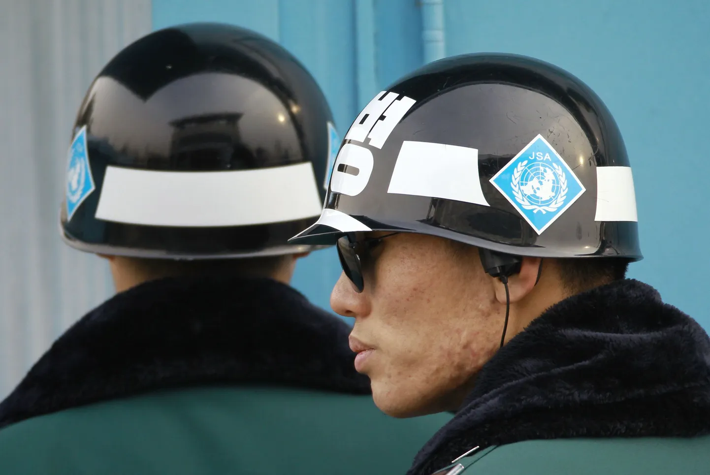 Южнокорейские военные на границе с КНДР.