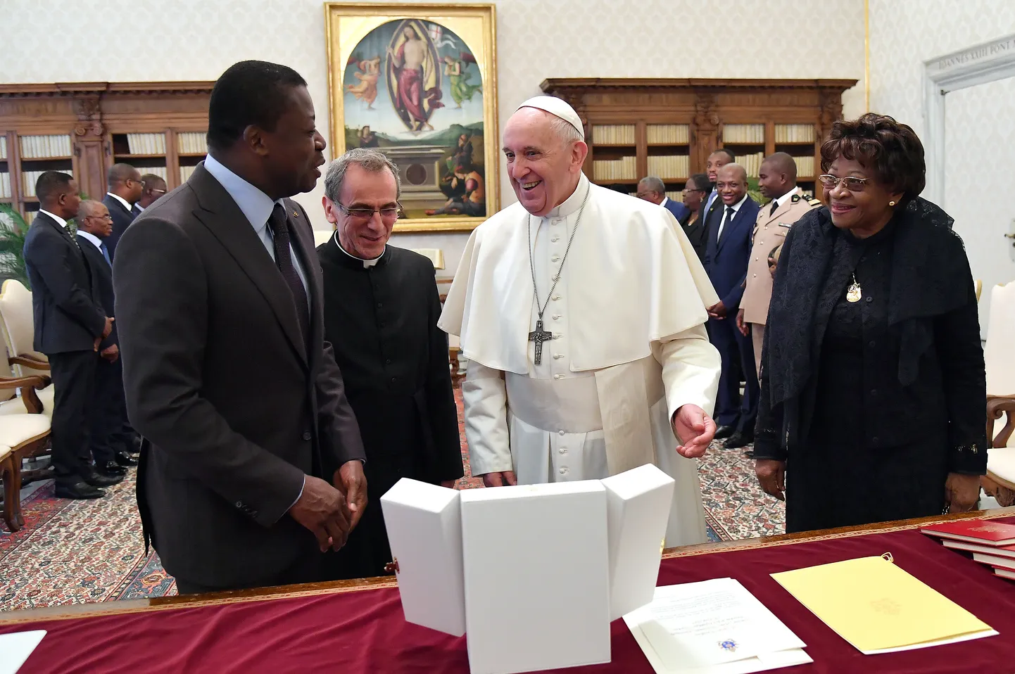 Paavst Franciscus Vatikanis audientsil.