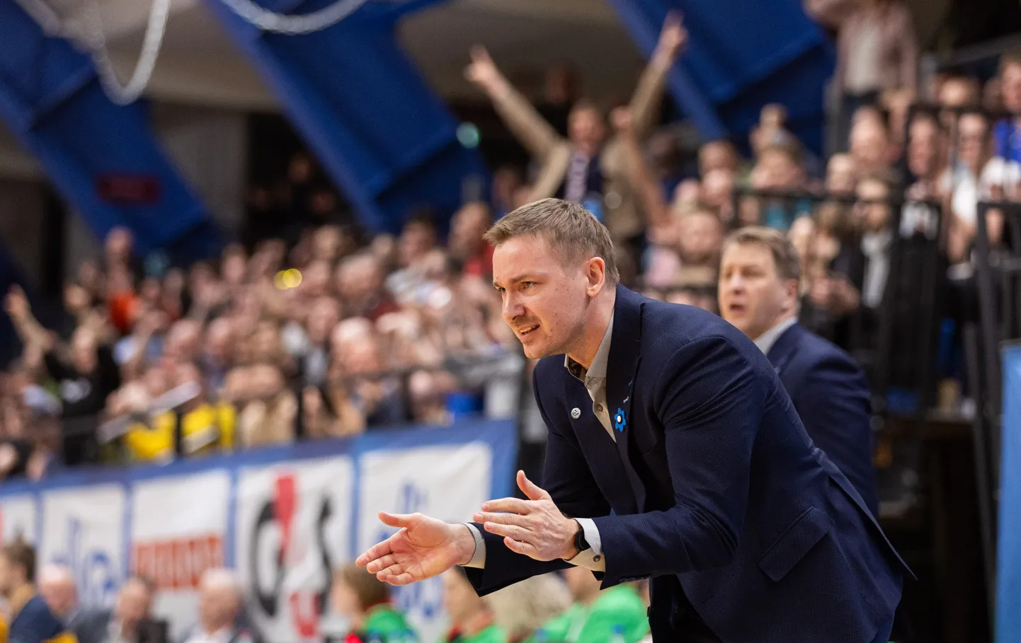 BC Kalev/Cramo peatreener Heiko Rannula mängus Ventspilsiga.