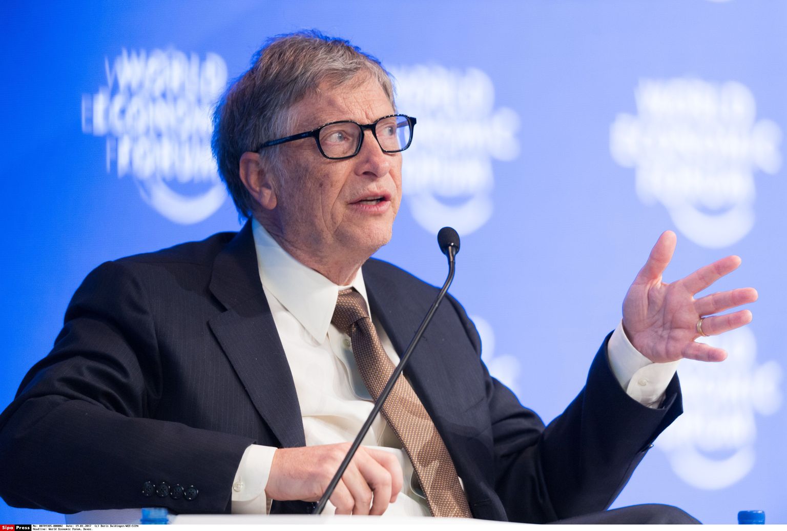 Bill Gates eelmisel nädalal Davosis Maailma majandusfoorumil esinemas.