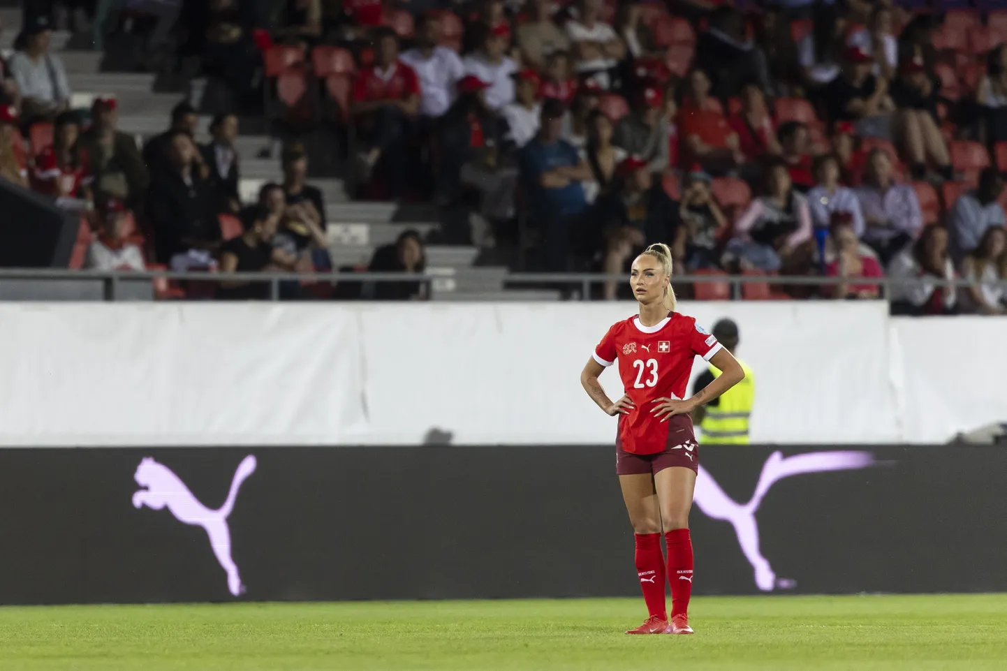 Viena no Šveices futbola izlases lielākajām zvaigznēm Ališa Lēmana.