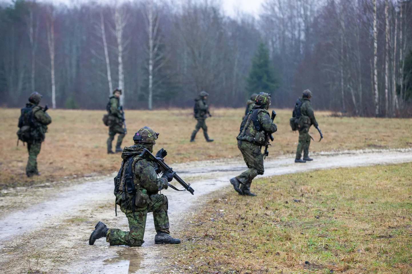 Jalaväejao taktika laager Nurmsi õppeväljakul. Pilt on illustratiivne.