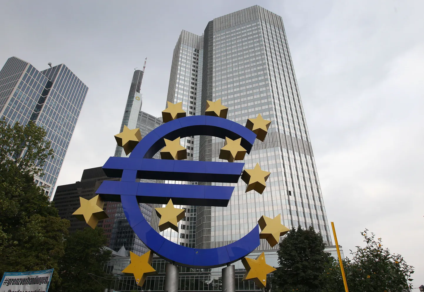 Euroopa keskpanga hoone Frankfurdis.