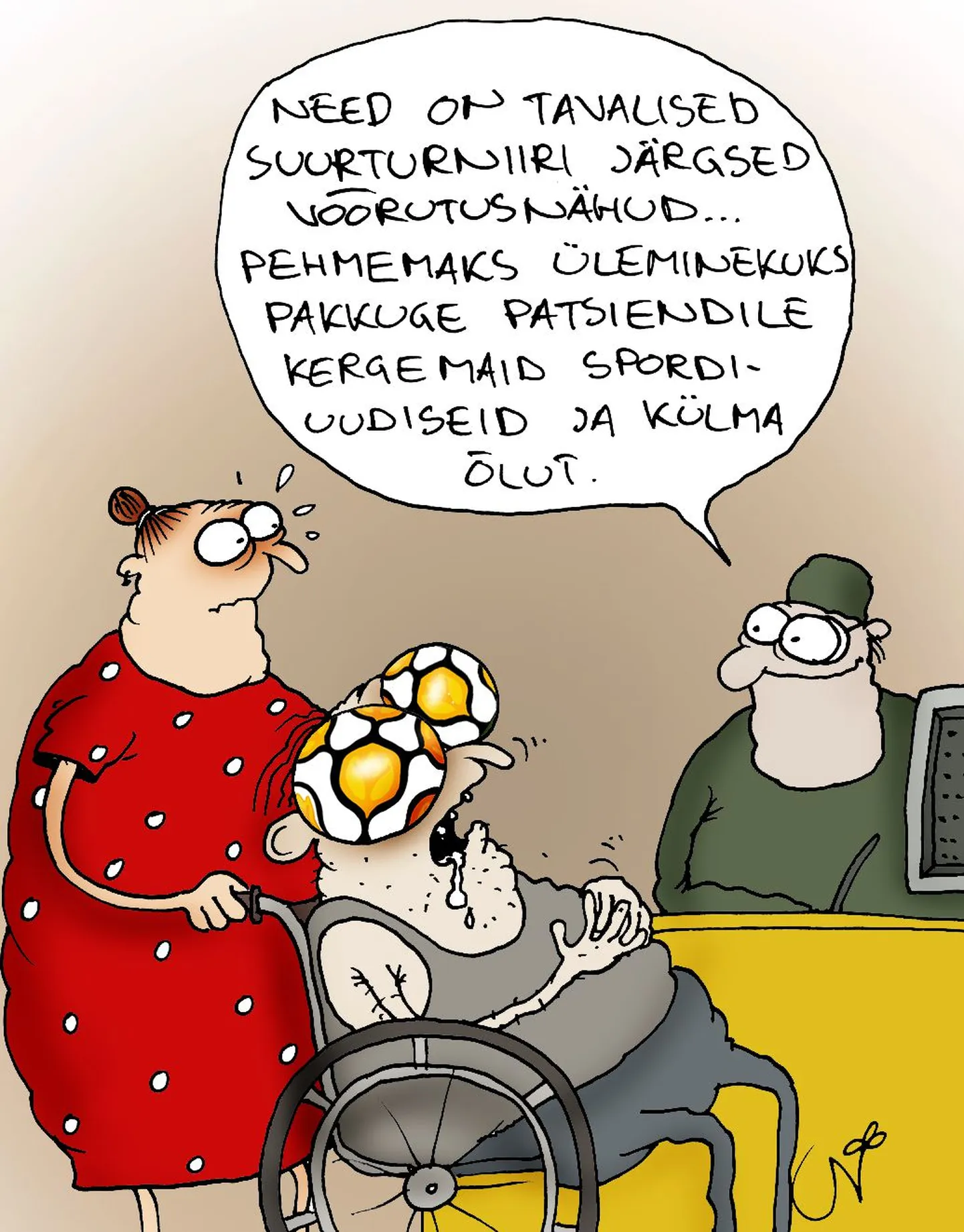 Jalgpallifänni võõrutusnähud.