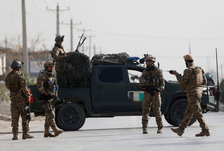 Afganistani valitsusvägede sõdurid.