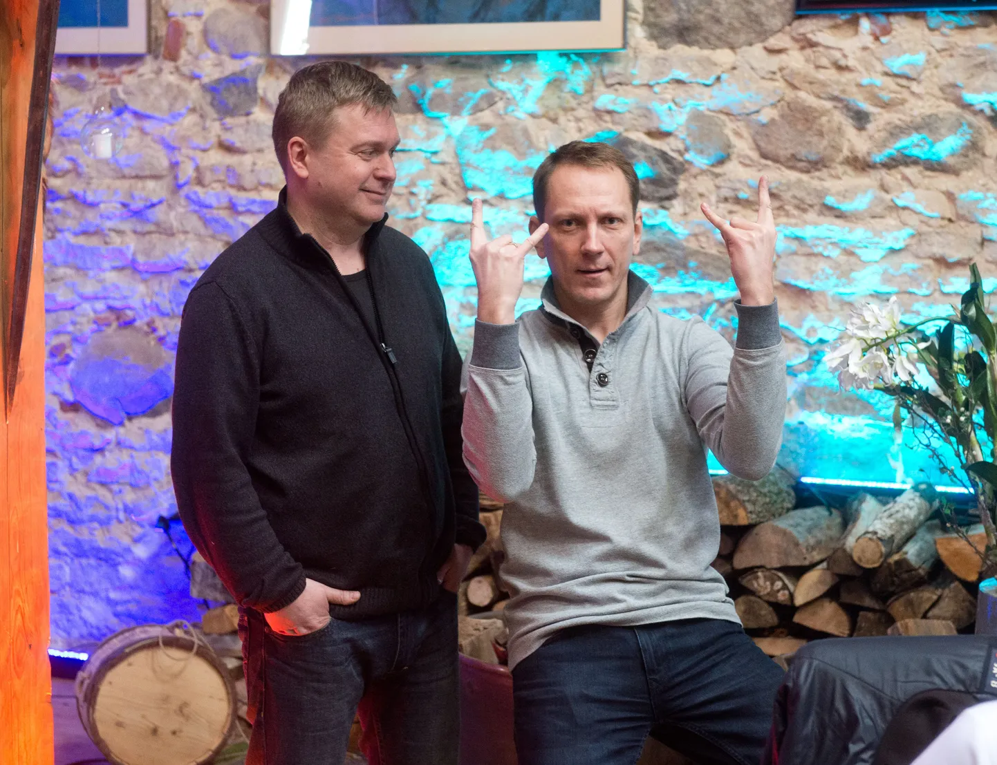 Kanal 2 telesaate «Laula mu laulu» võtted. Kristjan Jõekalda ja Teet Margna