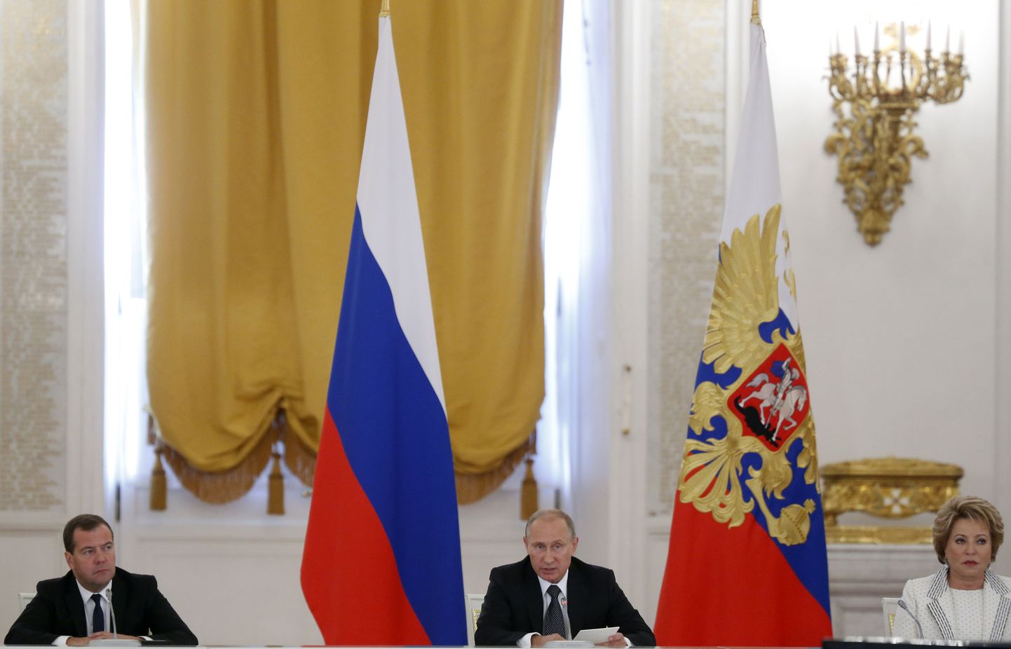 Vene peaminister, president ja parlamendi spiiker Valentina Matvijenko.