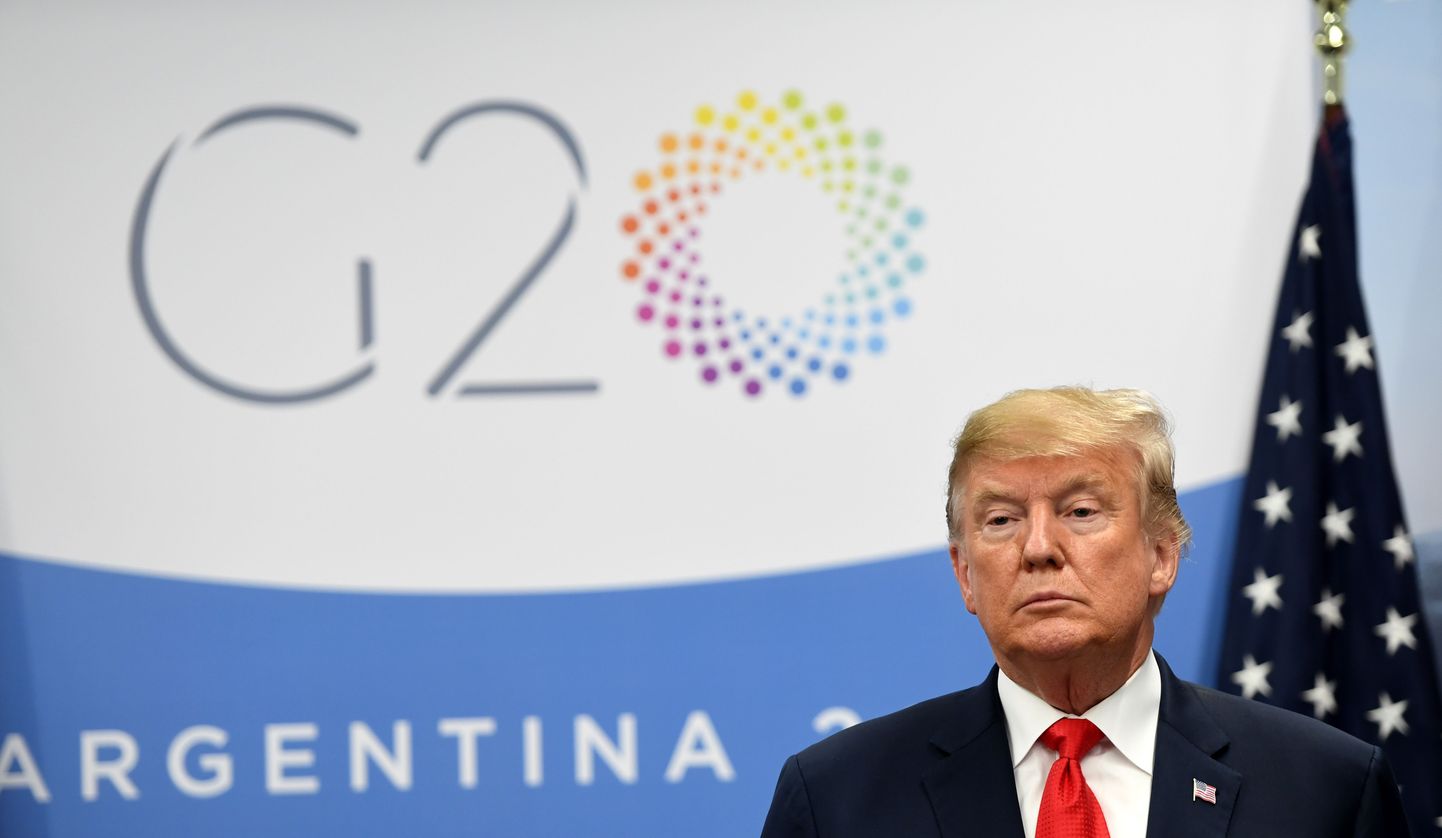 USA president Donald Trump G-20 tippkohtumisel.