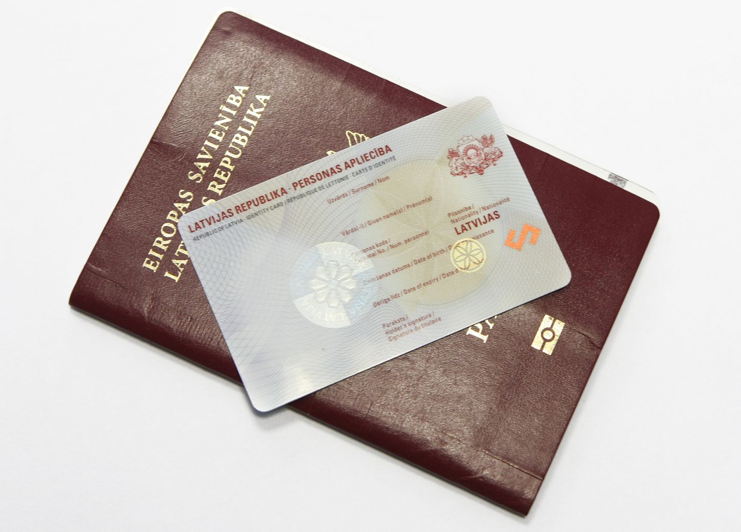 Электронная идентификационная карта и паспорт гражданина Латвии