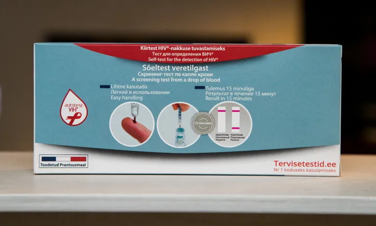 HIV-kiirtesti pakend / Mihkel Maripuu