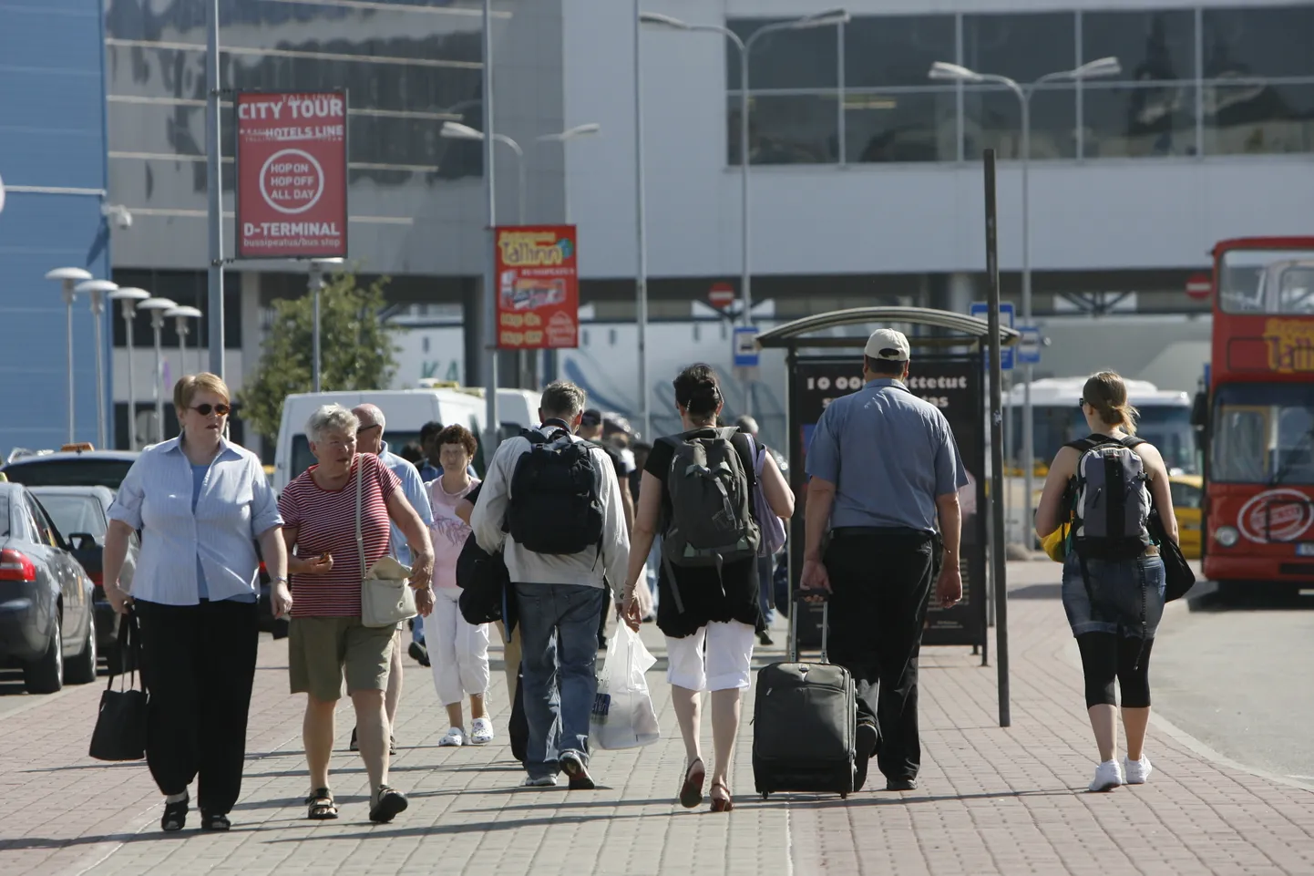 Turistid Tallinnas.