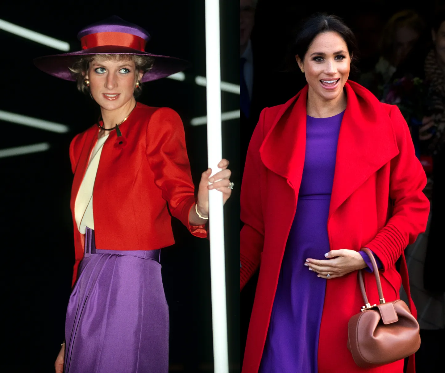 Kollaaž printsess Diana ja Meghan Markle'iga.