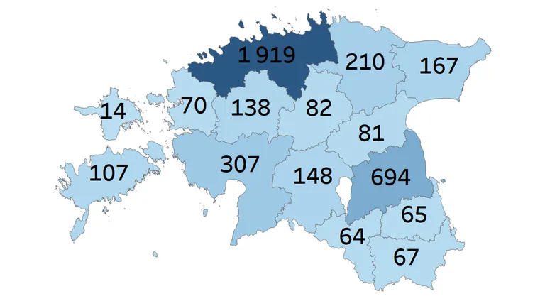 Kaardile märgiti üle 4000 koha, kus juhid kipuvad kihutama.