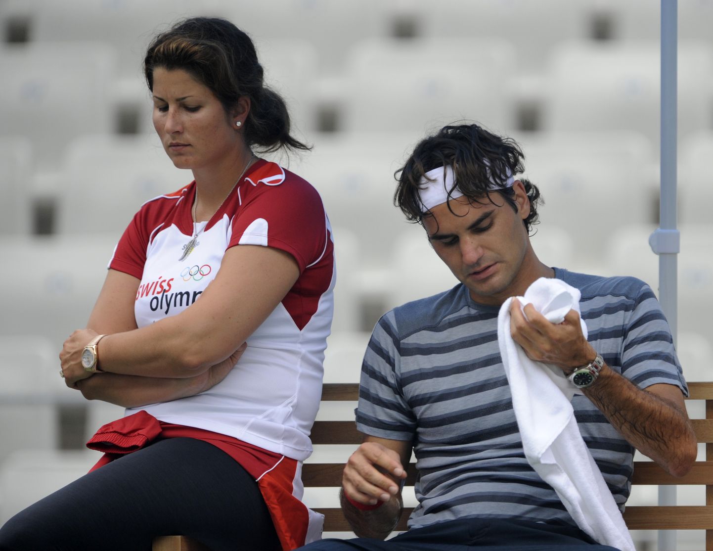 Roger Federer ja Mirka Vavrinec