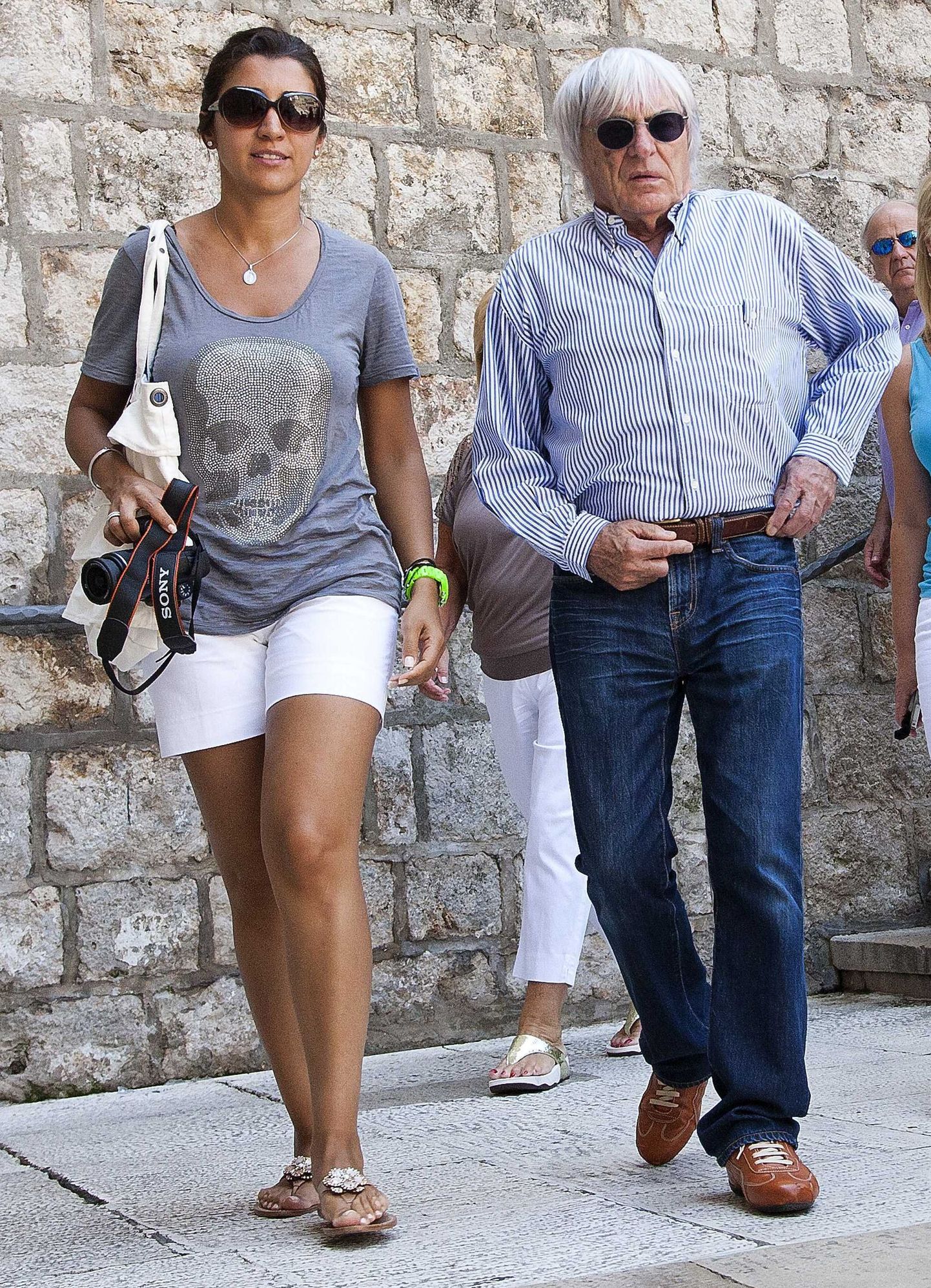 Bernie Ecclestone koos tüdruksõbra Fabiana Flosiga.