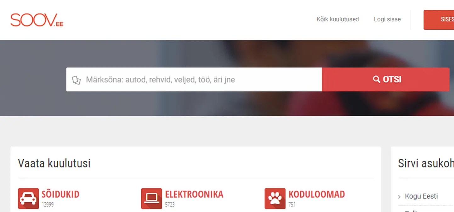 Kuulutuseportaal Soov.ee.