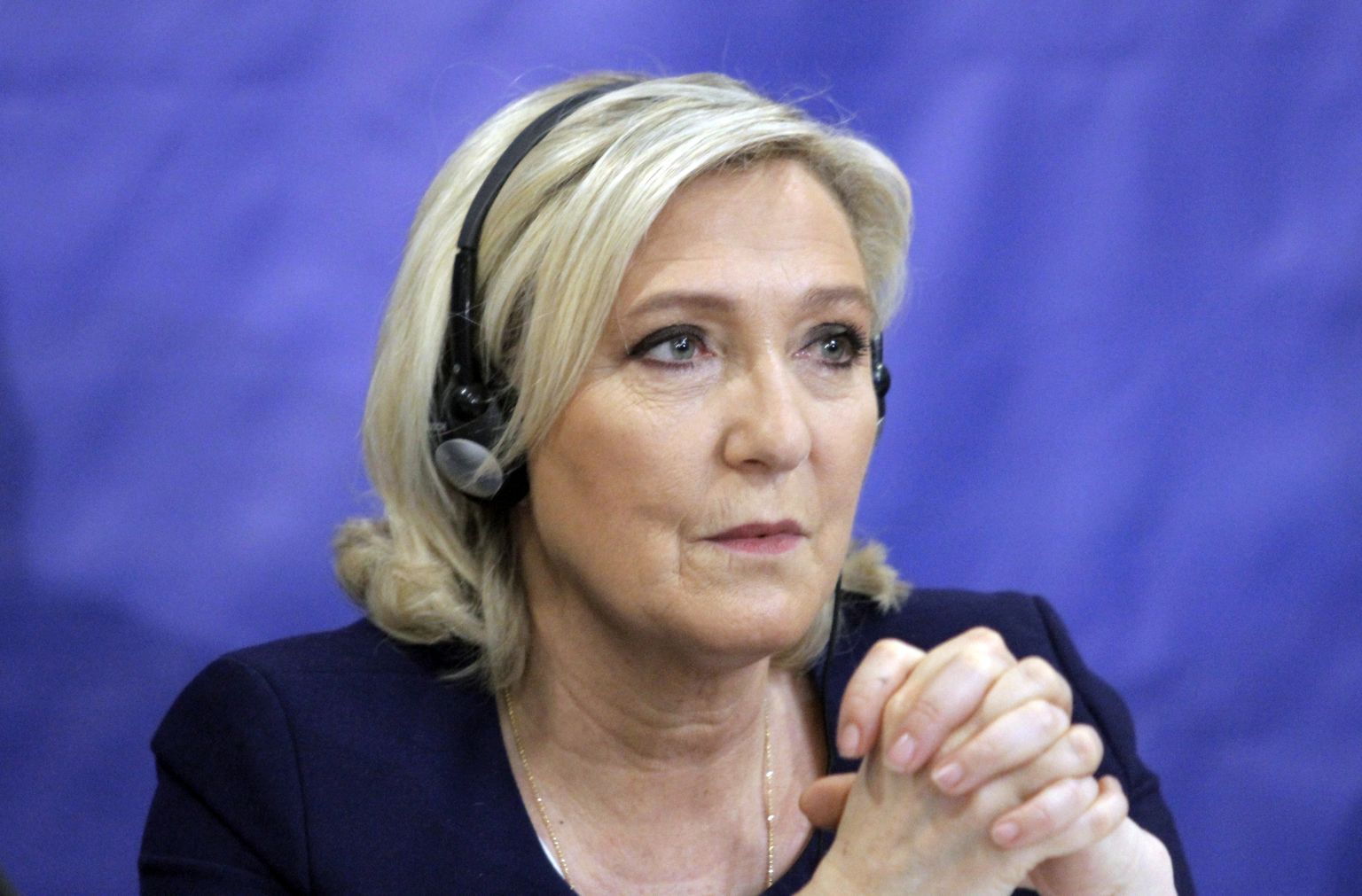 Francijas galēji labējā politiķe Marina Lepēna