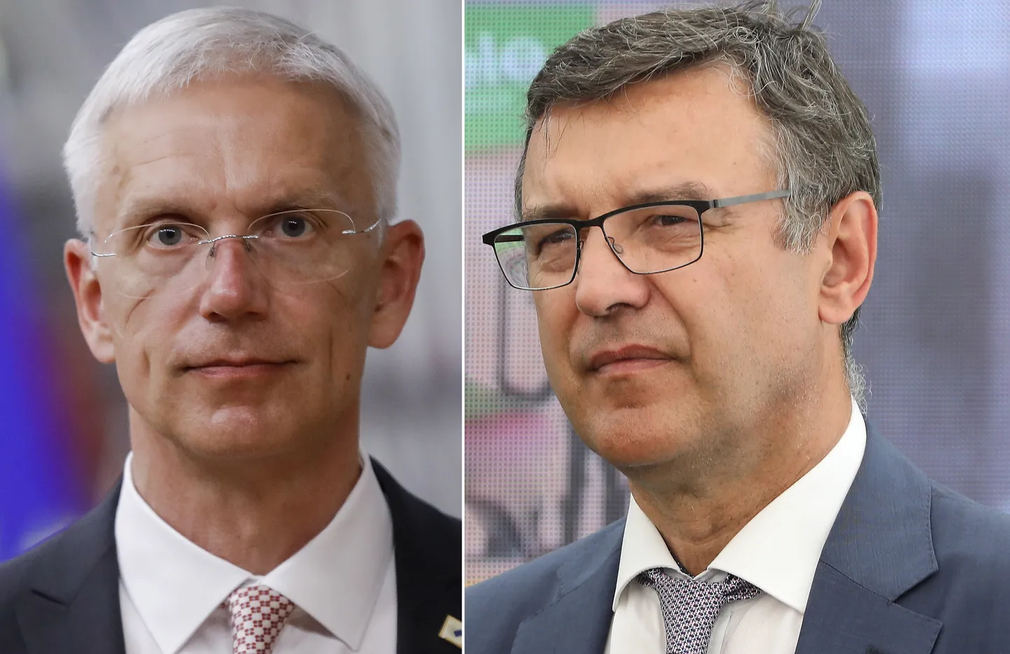 Ministru prezidents Krišjānis Kariņš, finanšu ministrs Jānis Reirs
